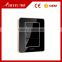 black Crystal Acrylic glass 3 gang 1 way momentary wall switch with led indicator light                        
                                                                                Supplier's Choice