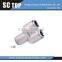 High quality pneumatic fitting female bulkhead connector copper material fitting pipe fitting