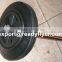 Solid steel axle for garbage container