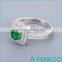 The New Series of Fashion Jewelry Emerald Wedding 925 Sterling Silver Ring