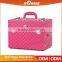 Fashion Design Pink Women Makeup Case PVC