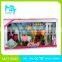 2016 New !Eco-friendly Plastic 11Inch Movable Joints Riding Barbie Girl+Horse+Quadrangular Stable+Tools kid Toys MZT8984