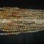 Natural Faceted Golden Rutile Round Beads