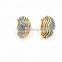 New Fashion2016 Wholesale Juyuan Double Color Plated Whole Sales Earrings