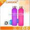 Factory supplied 550ml frosted glass water bottle