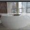 Factory acrylic solid surface Hotel reception desk, artificial stone round marble countertop
