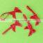 Handmade gift polyester satin ribbon bow , elastic ribbon bow for decorations