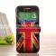 Top Selling View Window Card Slot Wallet Design Stand PU PC Magnetic Wallet Case for HTC One M9