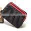 Fashion Black Satin Portable Travel Pouch Toilet Bag Functional Cosmetic Bag