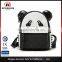 Fashion pu Backpack Handmake Panda Design Day Backpack Bag for Young