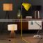 2017 UL certificate hot sale modern design floor lamp yellow standing lamps from China supply