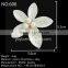 white petal shape centerl rhinestone garment accessory for fashion dress