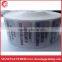 custom printed cosmetic pre printed barcode labels