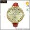 Private lable Japan movt PU leather strap stainless steel watches
