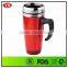 16 oz double layer translucent travel mug with stainless