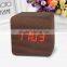 Desktop Table Clocks Despertador Digital LED Square Alarm Wood Wooden clock with temperature display and voice control function