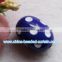 Chunky 20*27mm Oval Polka Dot White Spot Resin Bead Spacer Beads Jewelry Accessories Finding