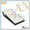 Beautiful white pu leather wooden trays wooden pendant display trays suppliers