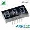 triple digit 7 segment led display, 0.4 inch in pure green color