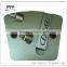 PCD Trapezoid Floor Grinding Pad -2 PCD Segments & 1 Bar Diamond Segment