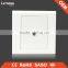 High quality frosted faceplate PC white double TV walll socket