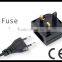 EU 2 Pin to 3 Pin 5732 UK Fused Electric Travel Adaptor Socket