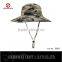 Custom printed cotton camo bucket hat and cap