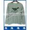 Girl's Manlange Grey Printed Long Sleeve T-shirts