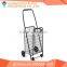 Wholesale stainless steel shopping trolley cart / folding shopping cart with wheels