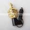 hot sale portable golden metal car incense burner