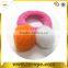 rabbit fur pom poms, elastic hair band with pom pom