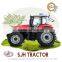 China famous SJH135hp 4wd farm wheel tractor with implements