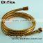 CL002 golded color double lock brass flexible shower Hose