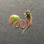 Custom waterproof new design chromatic metal nickel sticker