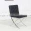 modern stainless steel dining chair steel base PU chair