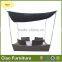 Garden furniture rattan gazebo with waterproof fabric