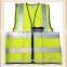High Visibility Pocket Safety Zipper Vest with Reflective Strips Universal Size