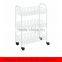 Rolling Cart Wire Shelves 3-tier Storage Holder