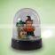 Custom plastic Halloween tombstone skull snow globe