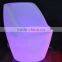 Hot Sale Plastic Comfortable Lersure Led Light Chair / Colorfull Portable Glowing Led Chair