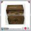 Classical brown wooden tissue box