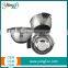 Home Silicone Handles Measuring Bowls 3 Piece Stainless Steel Mixing Bowl Set