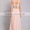 China Clothing OEM women fashion dresses women Lace Panel Gown