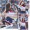 Womens Cheerleader Costume Uniform Fancy Dress BB001