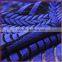 Blue fashion nylon big pattern tulle embroidery mesh swiss lace fabric