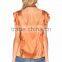 sleeve women satin ruffle tops fancy saree blouse designs