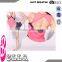 OEM supplex/elastane fitness yoga bodysuit,pink crop top with navy shorts
