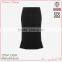 Fashion black peplum skirt with back dart for office ladies