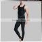 Mens Fitness Training Polyester Spandex Compression Gear Vest Sleeveless,Skin Fit Dri Fit Compression Thermal Pants Tights
