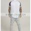 2016 Fashion Design Mens Baseball Jersey with Sublimation Printed Sleeves 100% Polyester Curved Hem 1/4 Zipper Baseball T Shirt